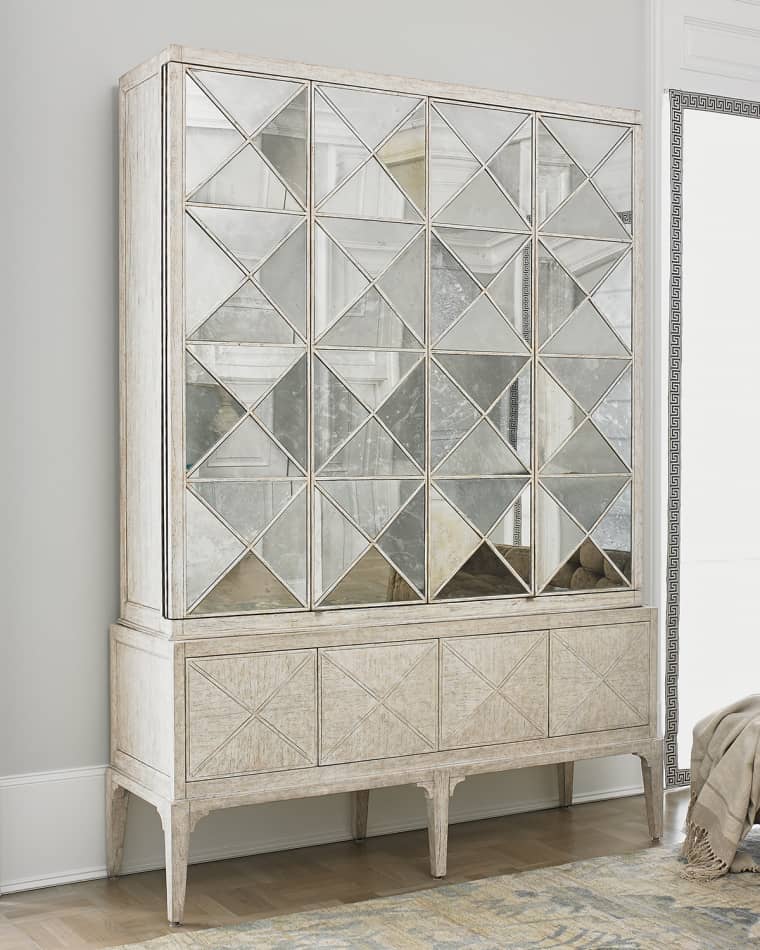 Ambella Haldis Mirrored Entertainment Cabinet