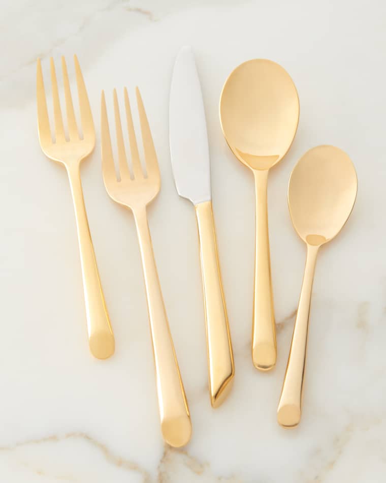 Towle Silversmiths 20-Piece Living Wave Flatware Service