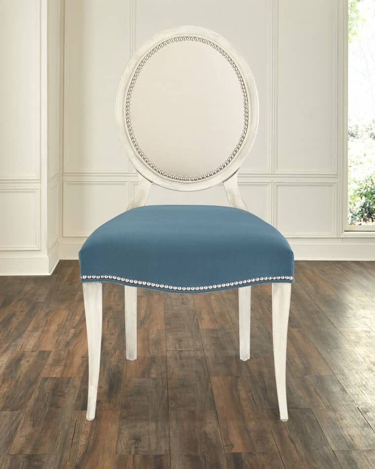 Massoud Paige Linen Dining Chair