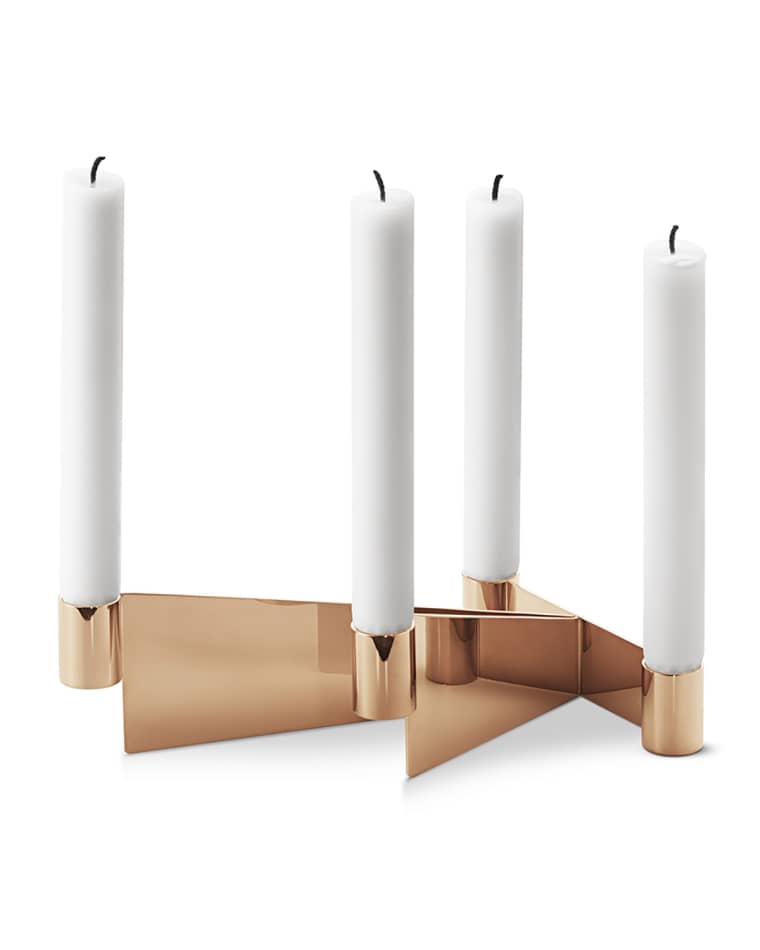 Georg Jensen Urkiola Brass-Colored Candleholder