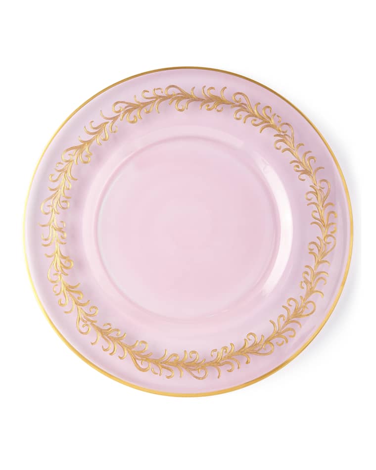 Neiman Marcus Blush Oro Bello Charger Plates, Set of 4