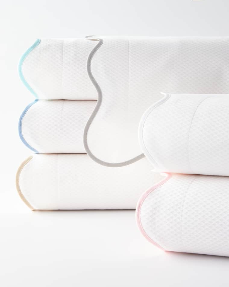 Matouk Lanai Pique Coverlet, FULL-QUEEN