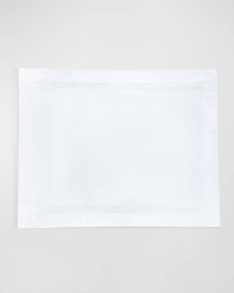 Matouk King Scallops Embroidered Sham