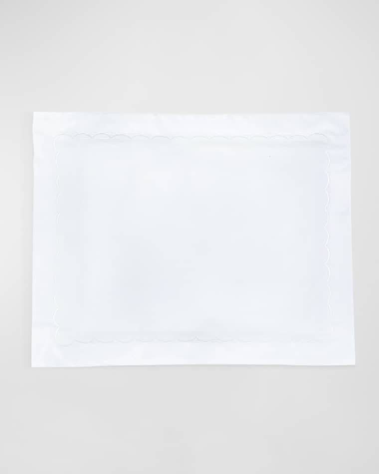 Matouk Standard Scallops Embroidered Sham