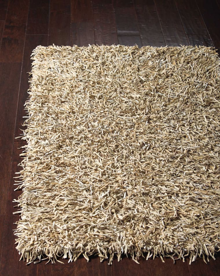 Nourison Bohdi Leather Shag Rug, 3' x 5'