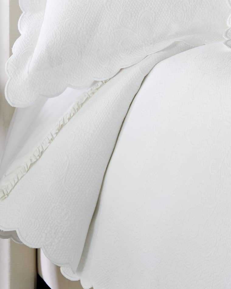 Sferra Alice Twin Floral Matelasse Coverlet
