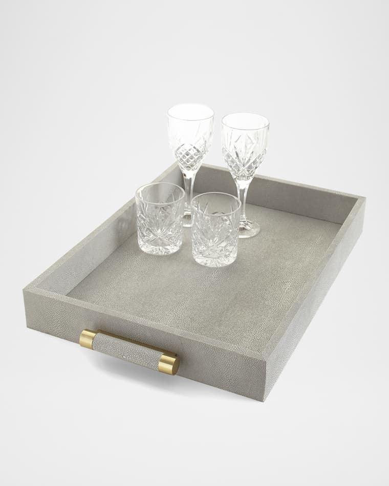 AERIN Faux Shagreen Rectangular Tray