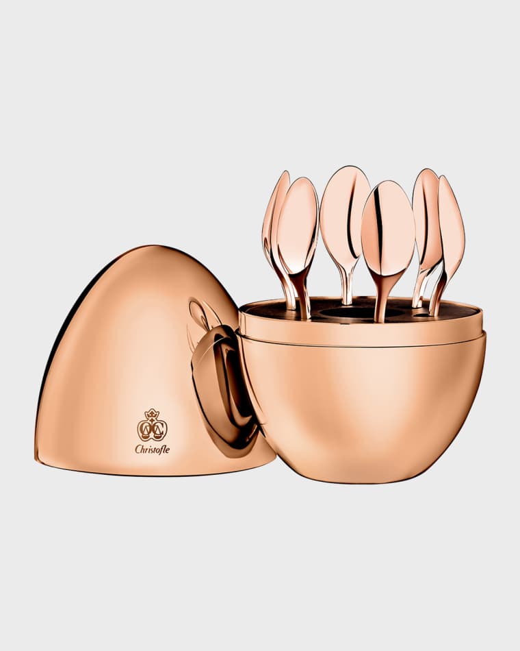 Christofle Mini Mood Rose Gold Espresso Spoons, Set of 6