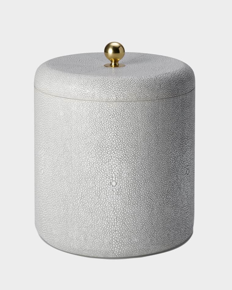 AERIN Faux Shagreen Ice Bucket, Chocolate