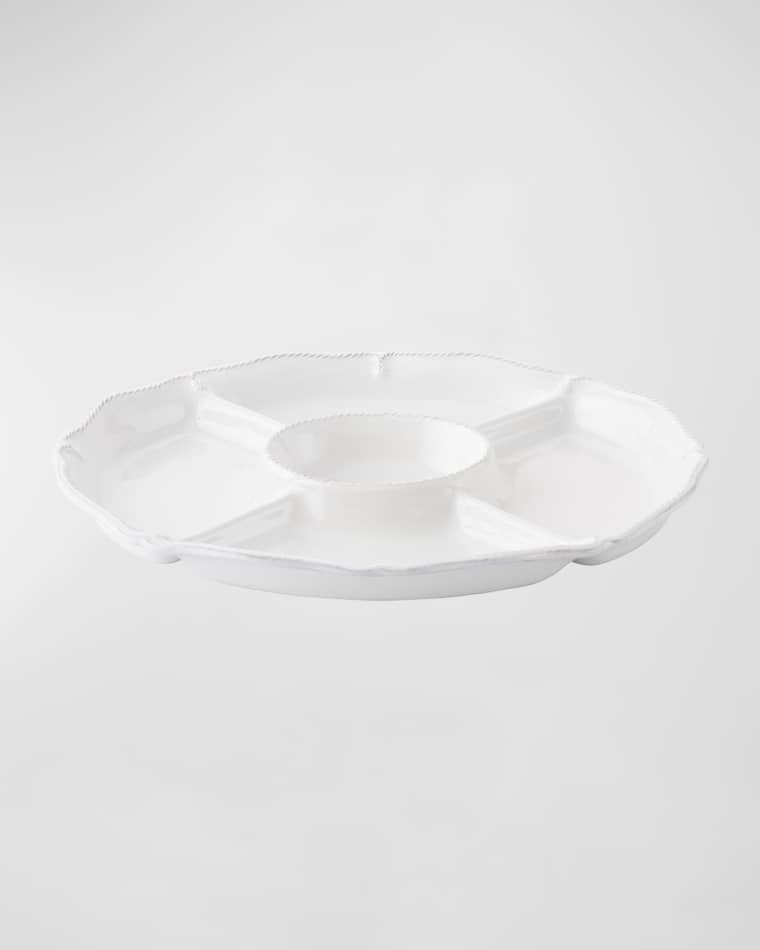 Juliska Berry & Thread Whitewash Crudite Platter