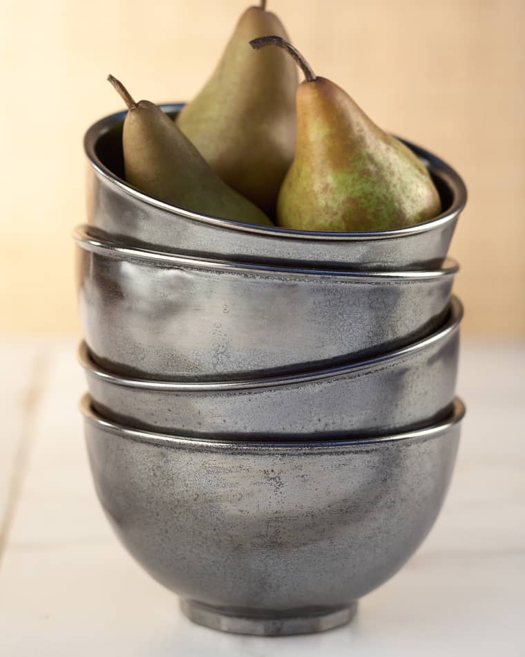 Juliska Pewter Stoneware Cereal/Ice Cream Bowl