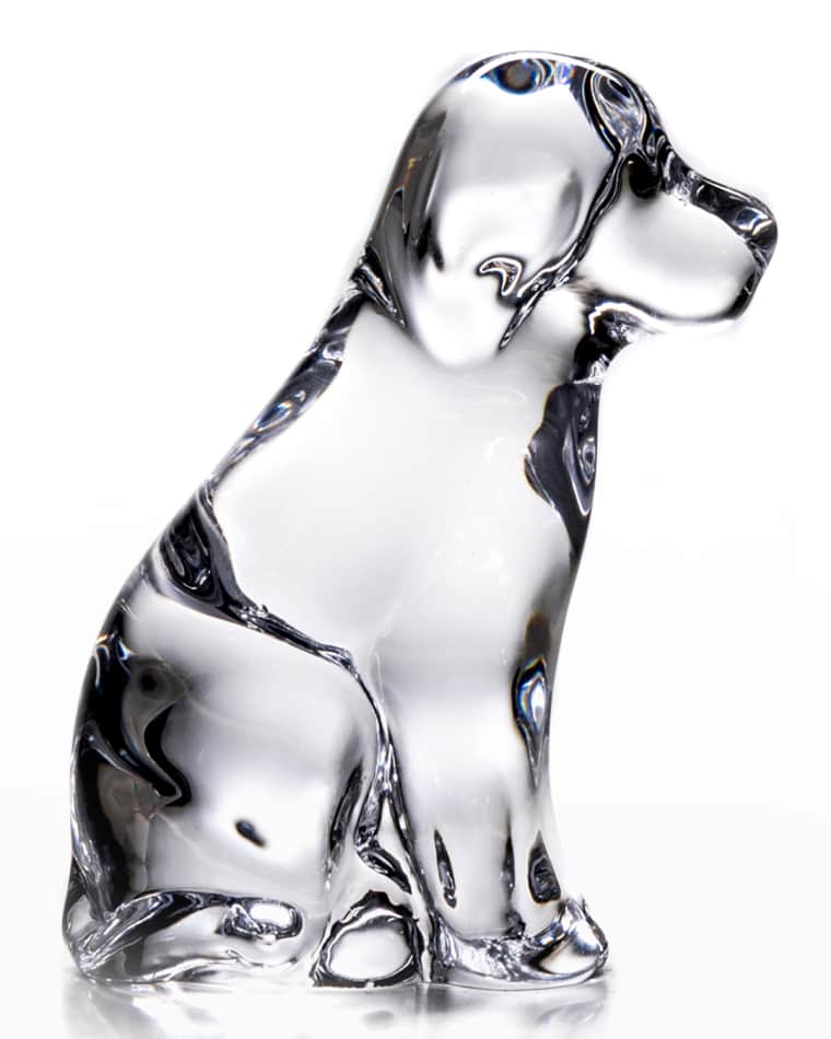 Simon Pearce Dog Figurine in Gift Box