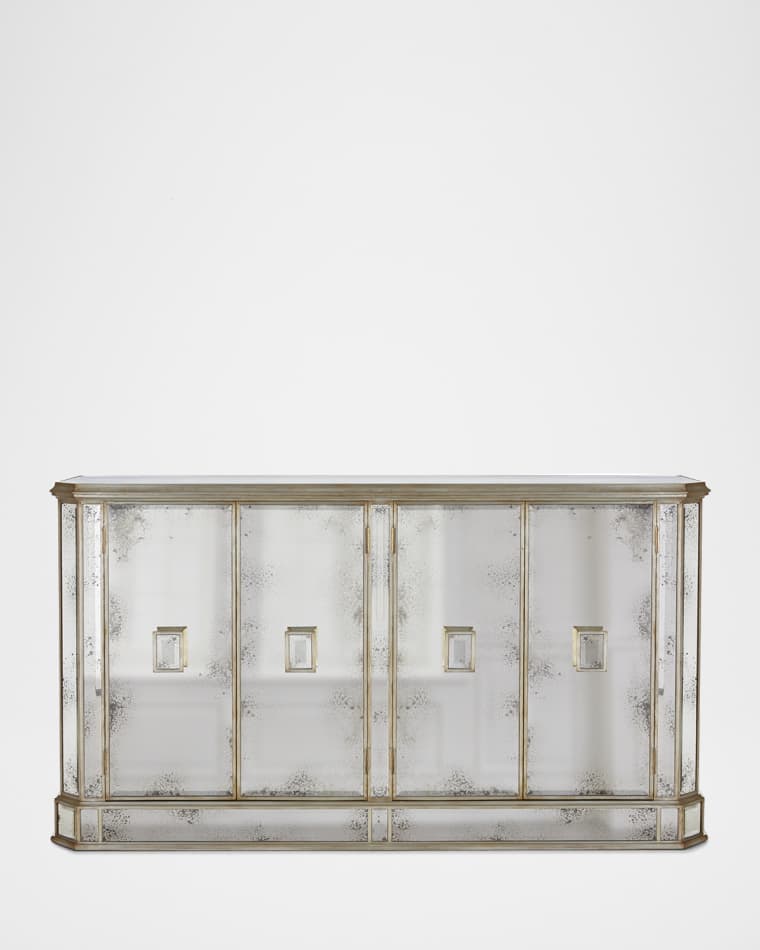 John-Richard Collection Juno Foxed Mirror Credenza