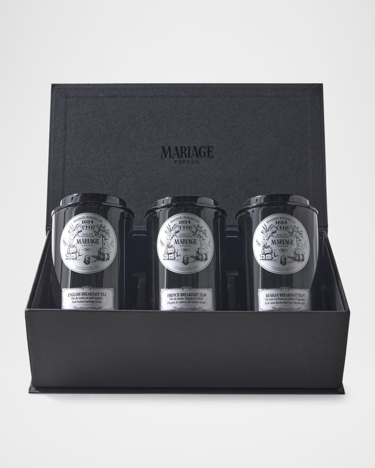 Mariage Freres International World Breakfast Teas Gift Box, 3 x 3.5 oz.