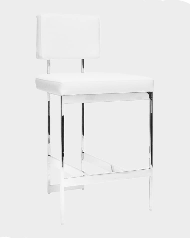 Worlds Away Harmony Modern Counter Stool, 26"
