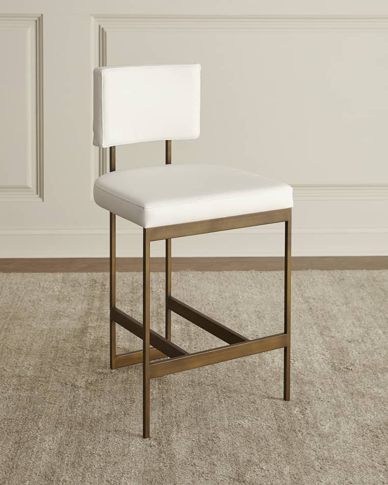 Worlds Away Valerie Modern Counter Stool. 26"