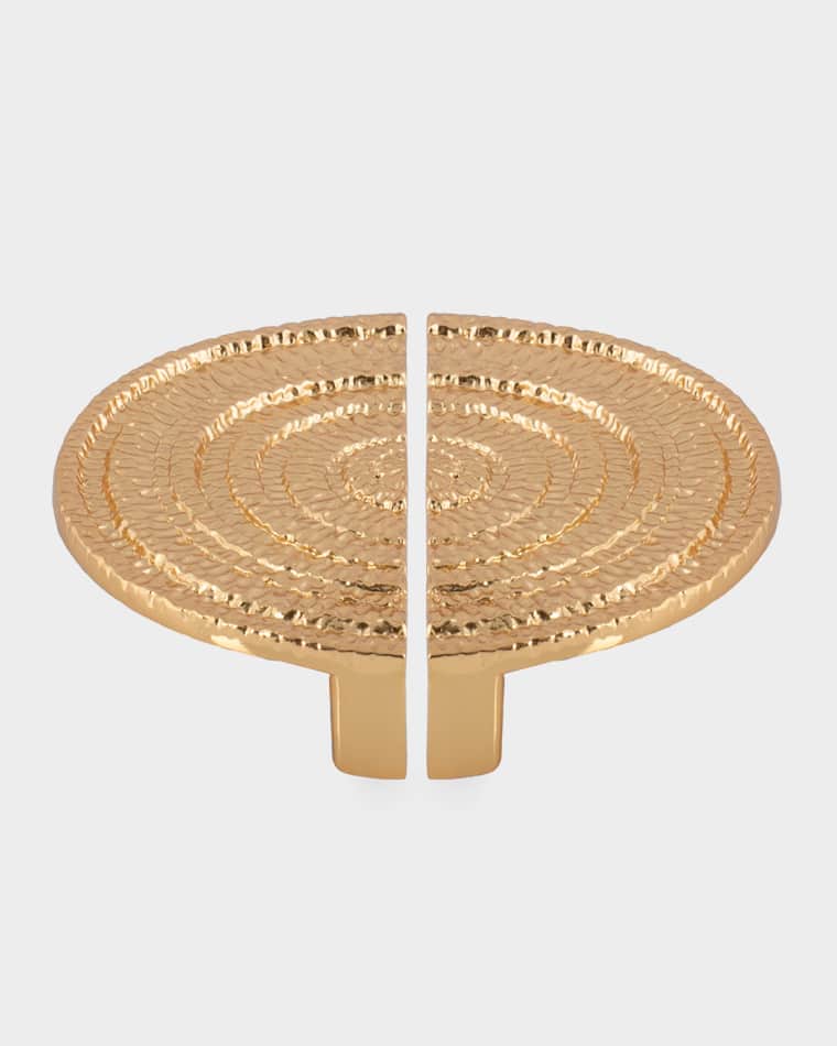 Michael Aram Gotham Half-Round Pull Brass 2-Piece Accent