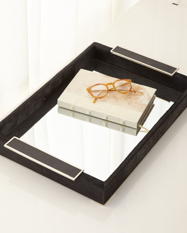 John-Richard Collection Leather Mirror Tray