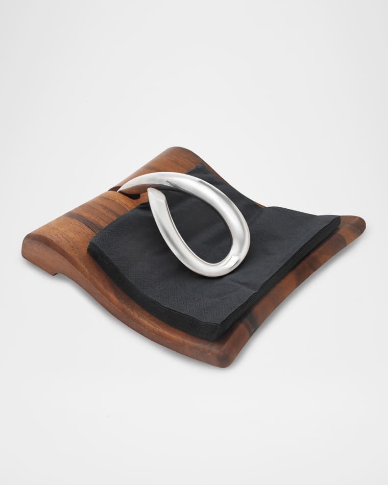 Nambe Breeze Napkin Holder