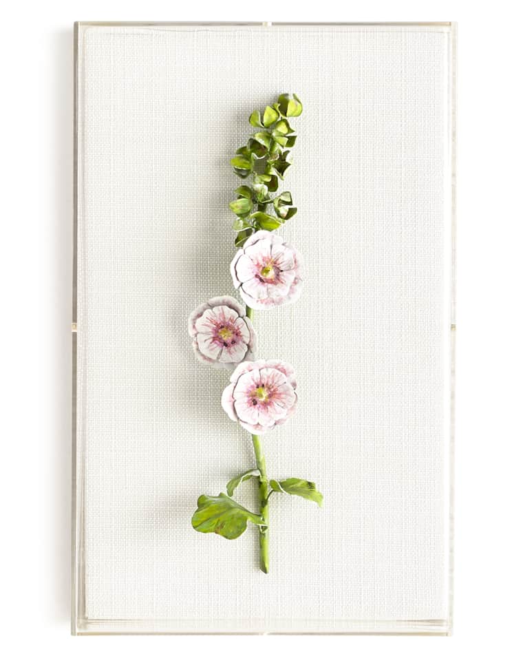 Tommy Mitchell Original Painted Hollyhock Study