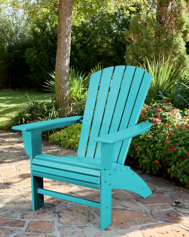 POLYWOOD Nautical Curveback Adirondack Chair