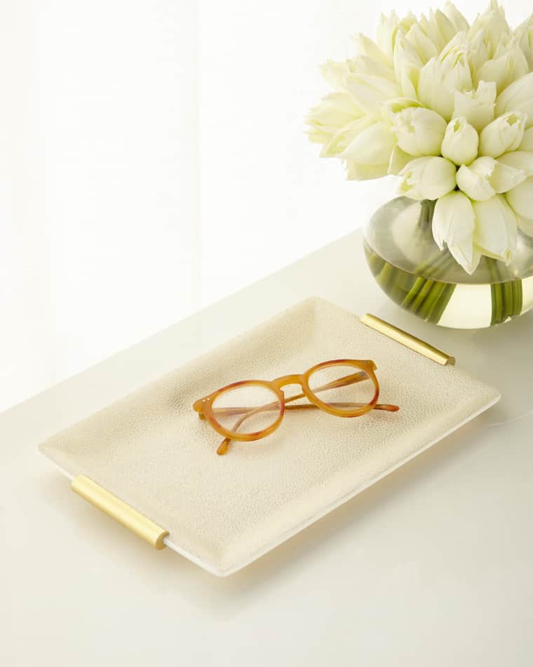 AERIN Faux Shagreen Small Vanity Tray