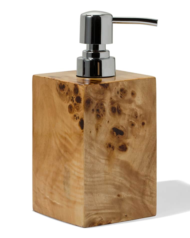 LADORADA Burl Veneer Soap Dispenser