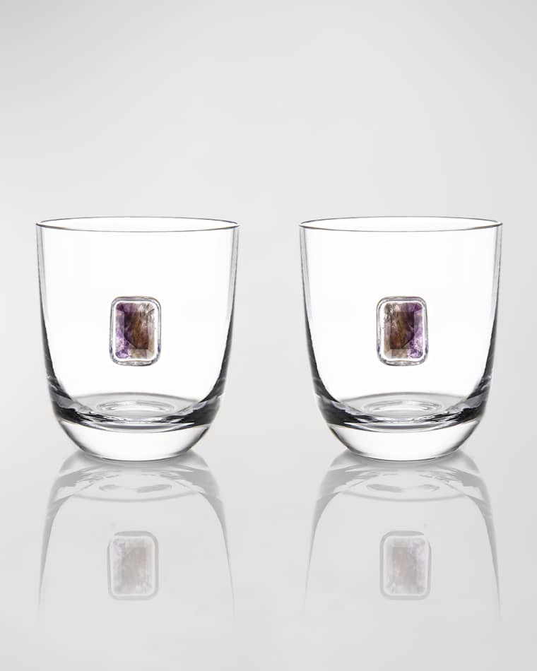 ANNA New York Elevo Double Old-Fashioned Glasses, Set of 2