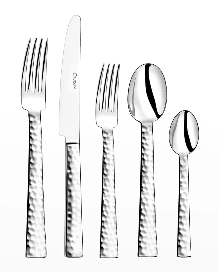 Couzon Ato Hand-Hammered 5-Piece Flatware Set