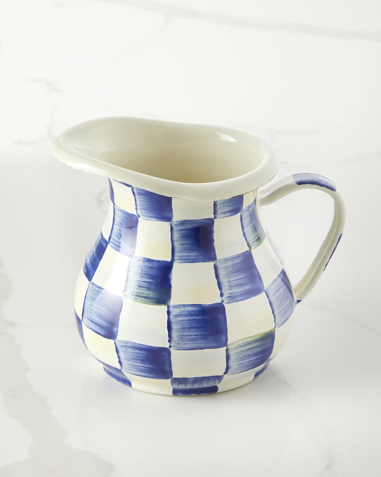 MacKenzie-Childs Royal Check Creamer