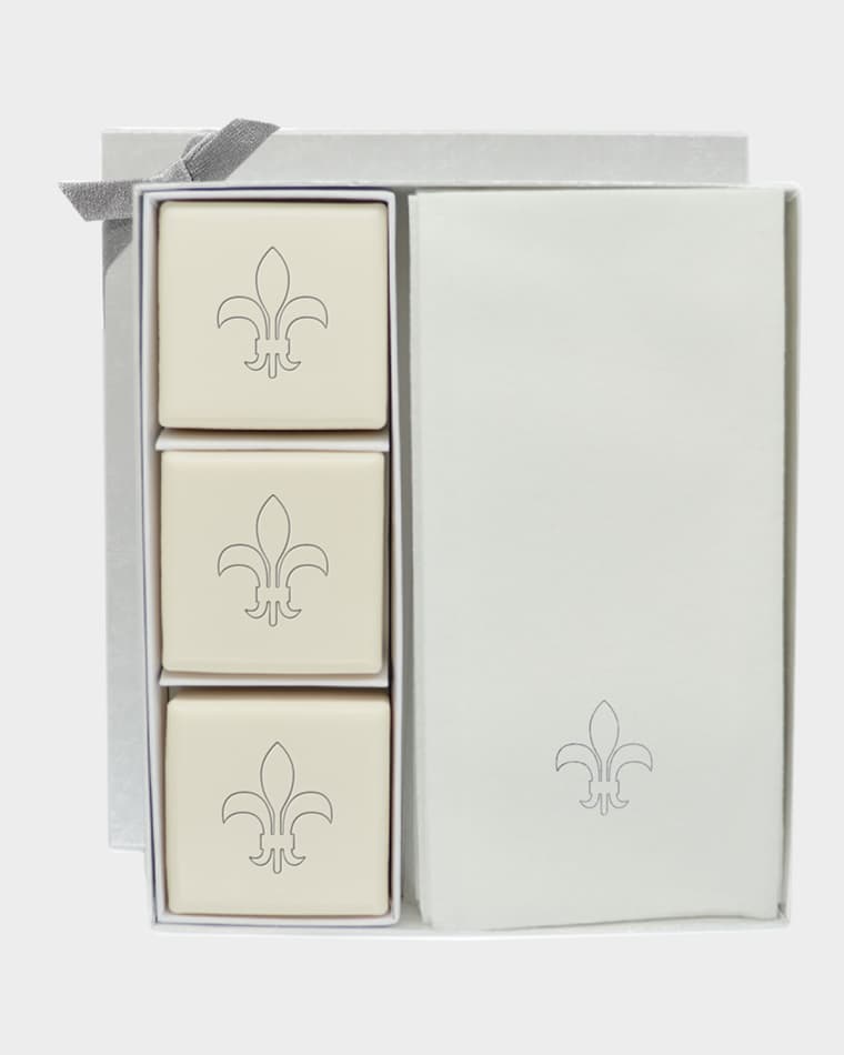 Carved Solutions Eco-Luxury Fleur de Lys Courtesy Gift Set