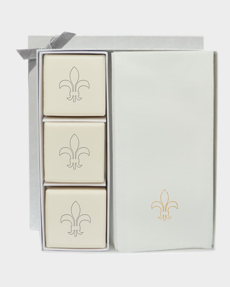 Carved Solutions Eco-Luxury Fleur de Lys Courtesy Gift Set