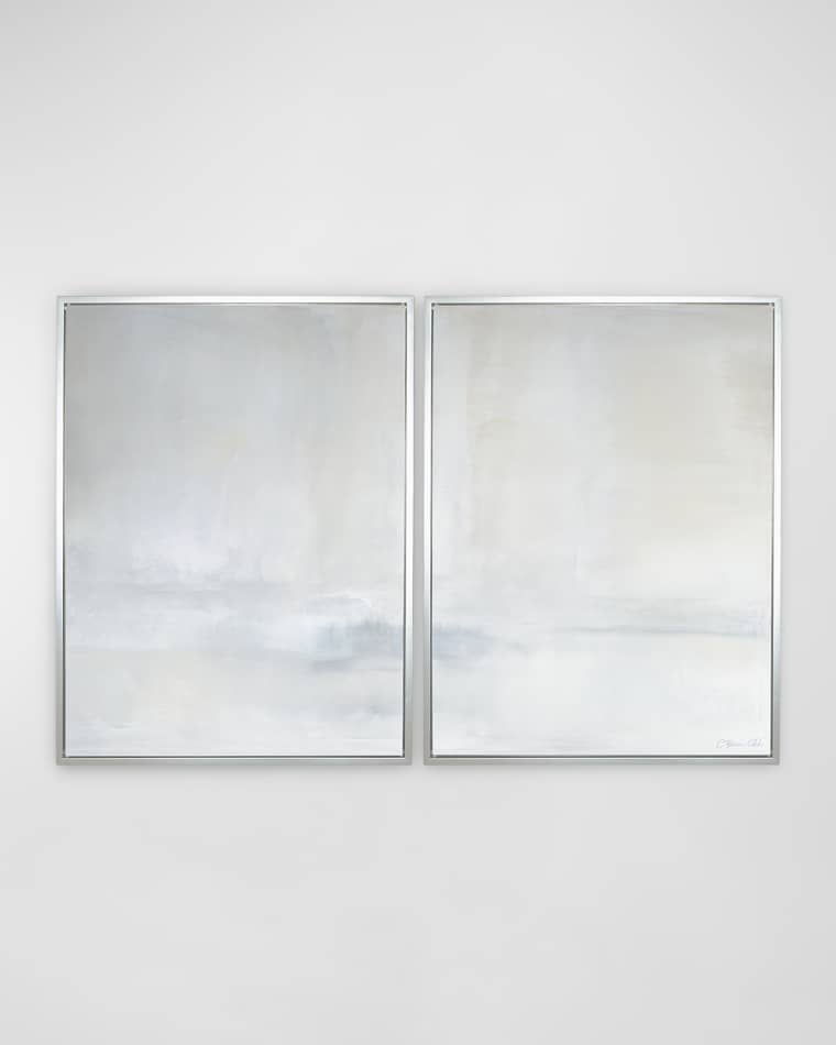 Benson-Cobb Studios "Promontory" Hand-Embellished Giclee Diptych on Canvas Wall Art by Carol Benson-Cobb