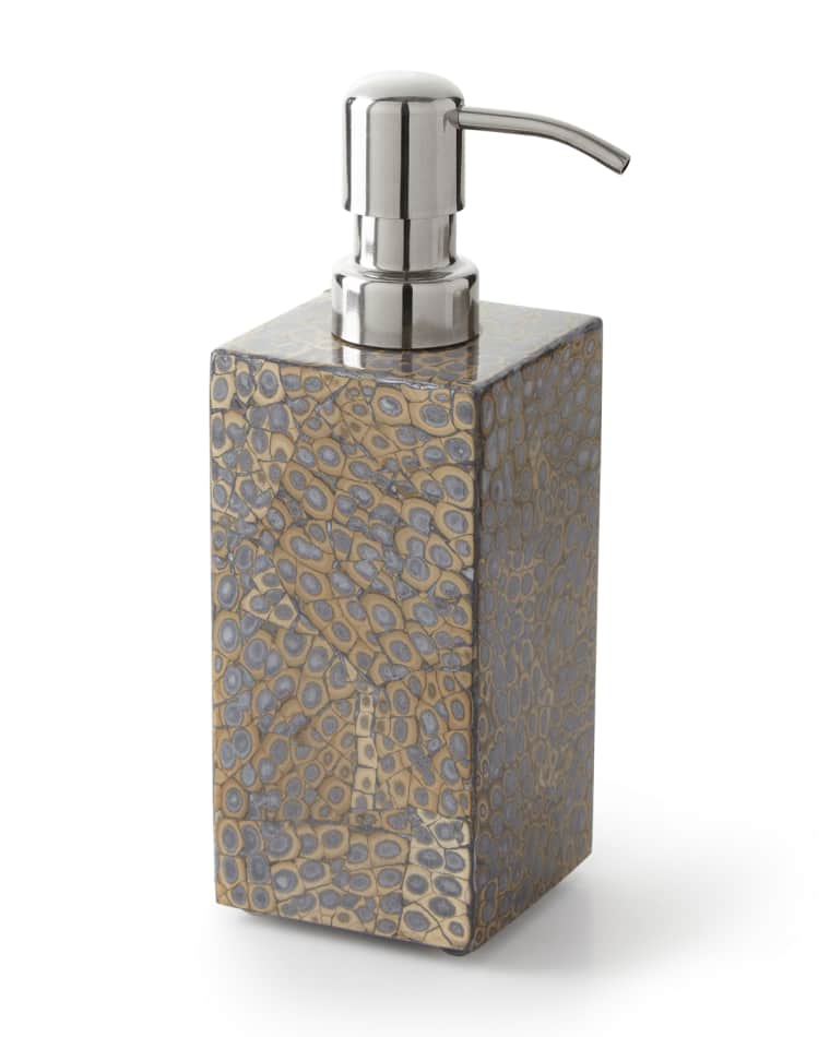 Pigeon and Poodle Callas Silver Soap Pump Dispenser