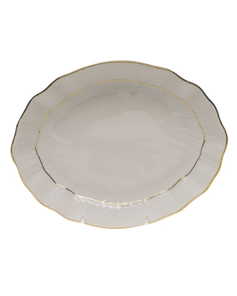 Herend Golden Edge Oval Dish