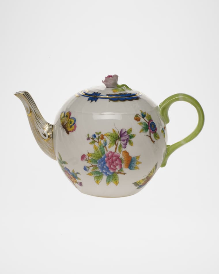 Herend Queen Victoria Blue Teapot
