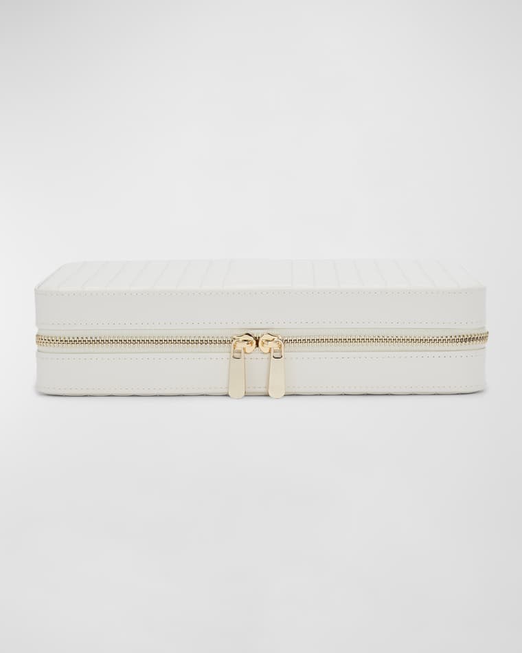 WOLF Maria Large Quilted Zip Jewelry Case