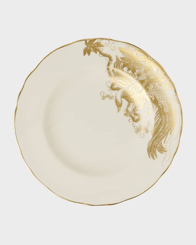 Royal Crown Derby Aves Gold Motif 6" Plate