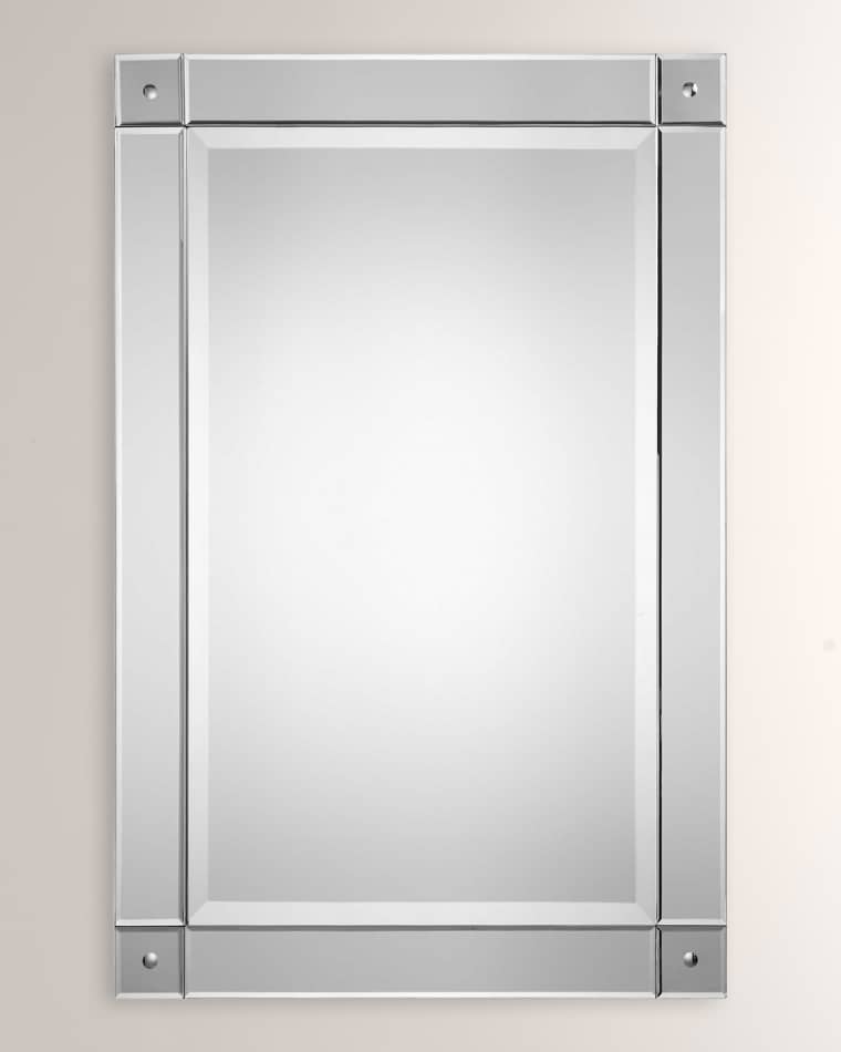 Mirror with Convex Detailed Corners
