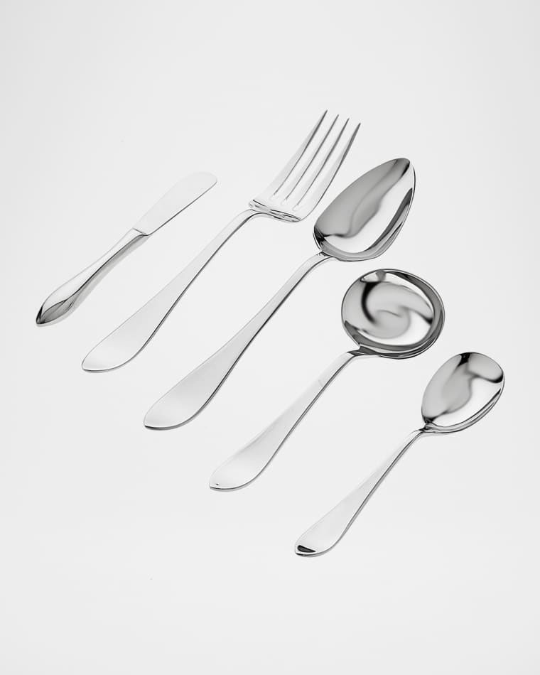 Ricci Silversmith 5-Piece Contorno Hostess Flatware Set