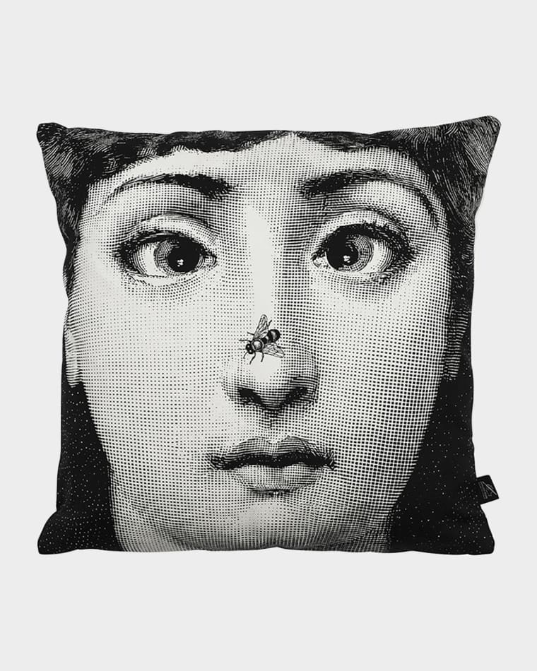 Fornasetti Cushion Ape bug on nose
