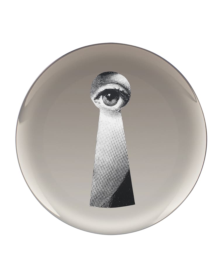 Fornasetti Tema E Variazioni n. 14 Keyhole Platinum Wall Plate