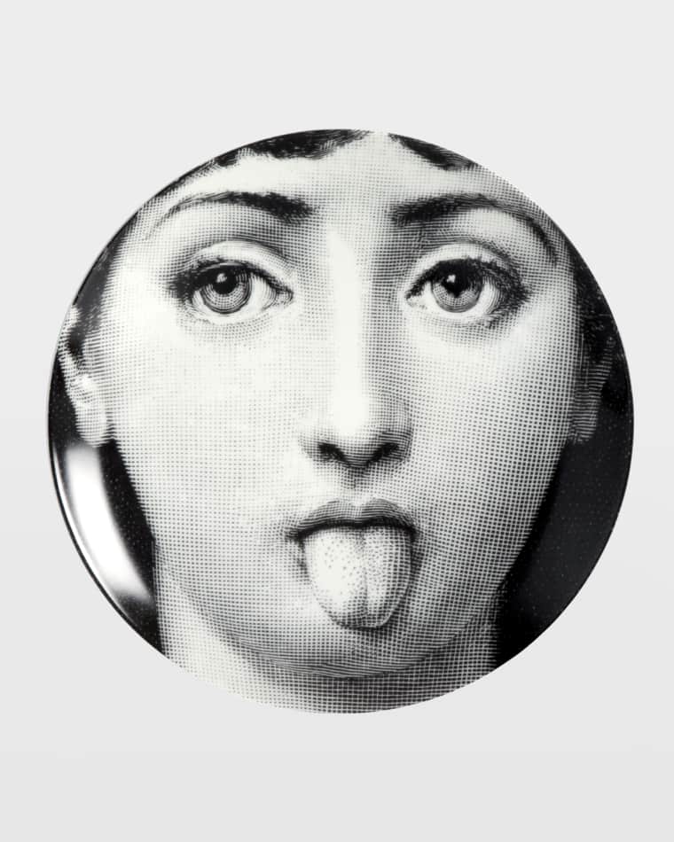 Fornasetti Tema E Variazioni n. 82 Tongue Out Wall Plate