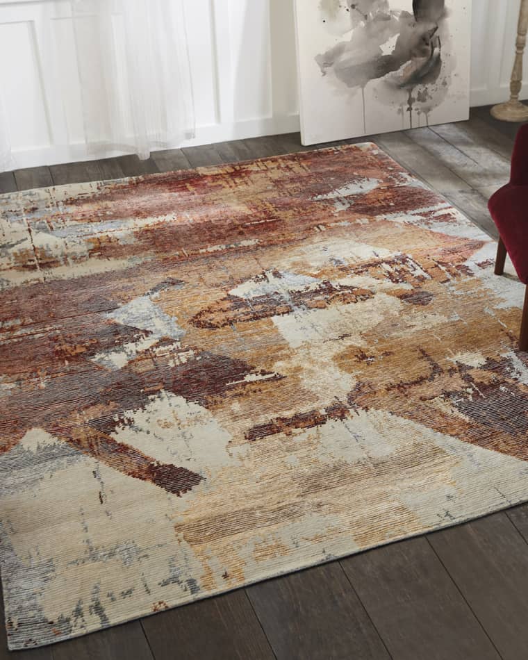 Birdsong Hand-Knotted Rug, 3' x 10'
