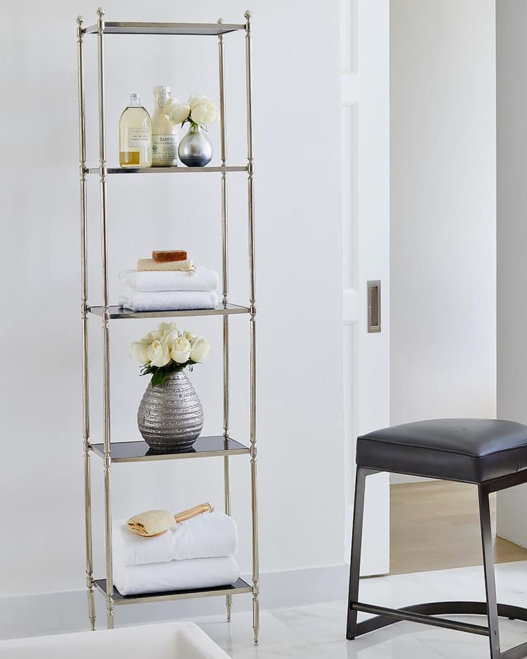William D. Scott for Global Views Nickel Acorn Etagere