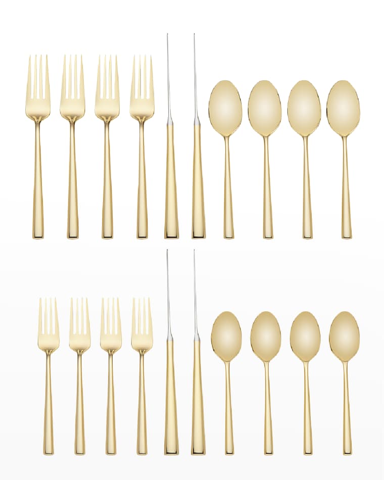 kate spade new york malmo gold 20-piece flatware set