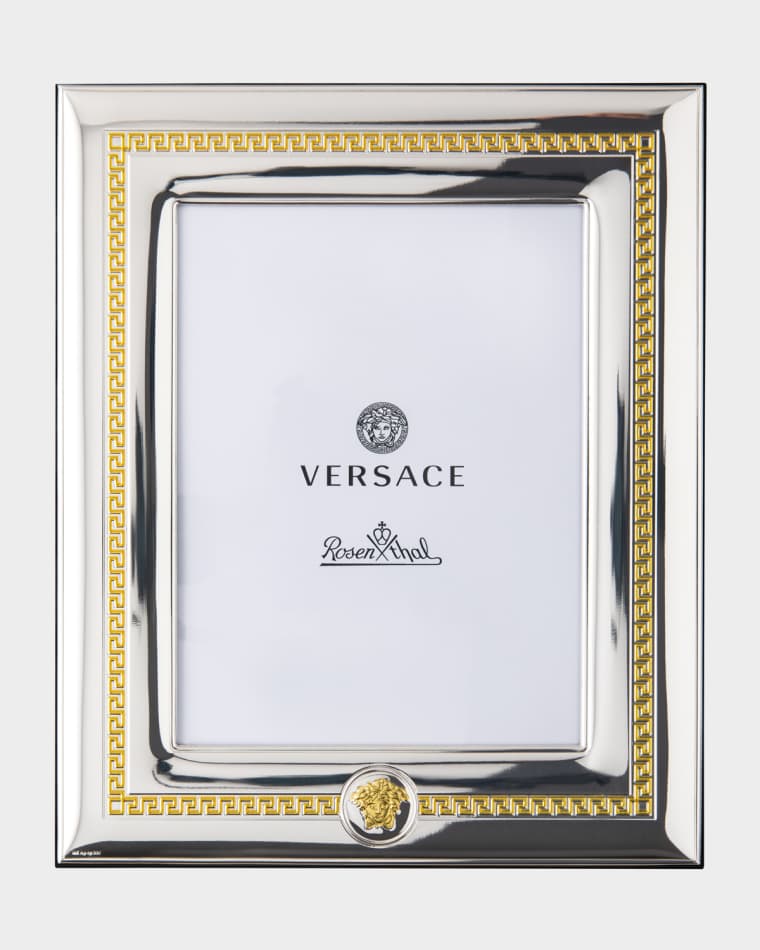 Versace Silver & Gold Frame, 6" x 7.75"