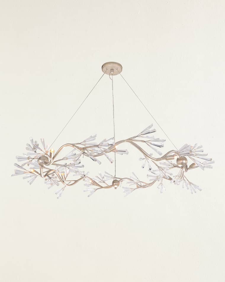 John-Richard Collection Luna Crystal Wand Branched 9-Light Chandelier