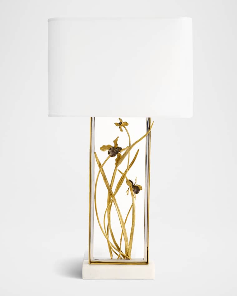 Michael Aram Black Iris Table Lamp