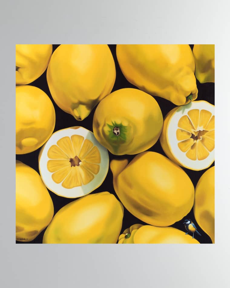 DECHAMBY DESIGN "Citrons Jaune" Fine Art Print